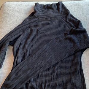 Black knit body suit